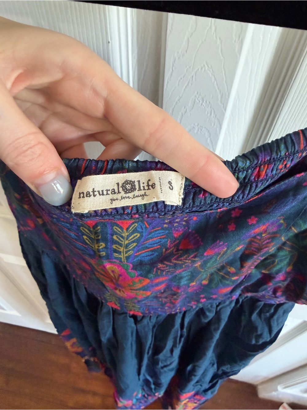 Natural Life Floral Maxi Dress Multicolored Size Small - Picture 4 of 4